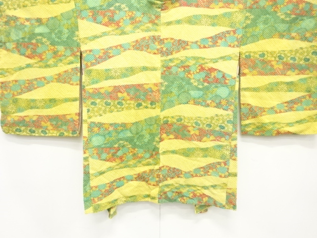 JAPANESE HAORI / UNUSED / ALL SHIBORI / ABSTRACT STRIPE